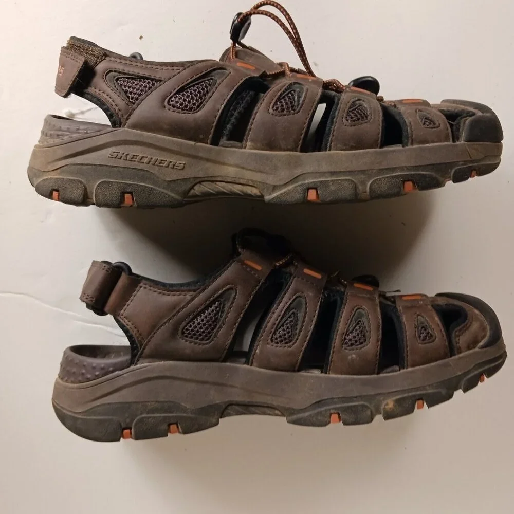 Poshmark: Skechers Relaxed Fit Fisherman Sandals Brown 7